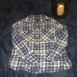 Blue and white plaid Ralph Lauren long sleeve!